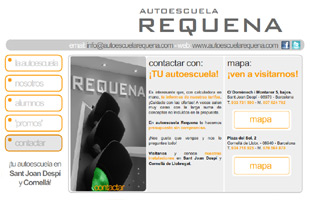 Diseño Web IDG GRUP WEB para AUTOESCUELA REQUENA (Sant Joan Despí y Cornellá. Barcelona).