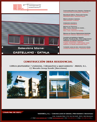 Diseño Web IDG GRUP WEB para RADOBELL - CONSTRUCCIONS I MANTENIMENT INDUSTRIAL (Rubi. Barcelona).