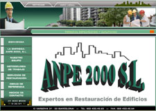Diseño Web IDG GRUP WEB para ANPE 2000 - Restauració y Rehabilitació Edificis