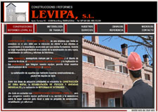 Diseño Web IDG GRUP WEB para CONSTRUCCIONS I REFORMES LEVIPA (Tarragona)