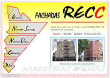 Diseño Web IDG GRUP WEB para FACHADAS RECC - Restauració y Rehabilitació Edificis
