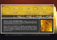 Diseño Web IDG GRUP WEB para GOLD&GOLD INTERNATIONAL - Compra. Venta. Importación. Exportación. Oro 24 kilates.