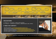 Diseño Web IDG GRUP WEB para GOLD&GOLD INTERNATIONAL - Compra. Venta. Importación. Exportación. Oro 24 kilates.