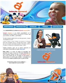 Diseño Web IDG GRUP WEB para LA TIENDA DE MAMA
