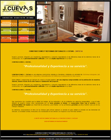 Diseño Web IDG GRUP WEB para CONSTRUCCIONES J.CUEVAS - REFORMAS INTEGRALES BAÑOS Y COCINAS EN L'HOSPITALET