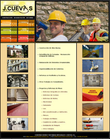 Diseño Web IDG GRUP WEB para CONSTRUCCIONES J.CUEVAS - REFORMAS INTEGRALES BAÑOS Y COCINAS EN L'HOSPITALET