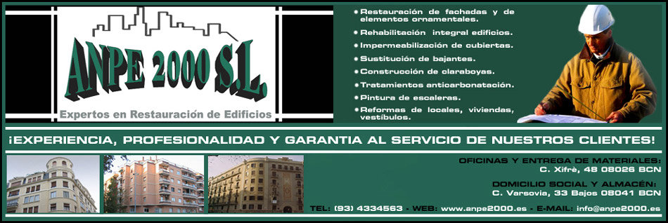 IDG GRUP WEB ::: Imagen Diseño & Gestión Web - Diseño Web - Diseño Imagen Corporativa: Logos, Dipticos, Triptcios, Flyers, Tarjetas, Documentos administrativos (hoja empresa, sobre, factura, albarán,...). Diseño e Imprenta en gran formato. ::: Diseño Membrete y Cabecera eMail ANPE 2000 - Rehabilitacion Edificios