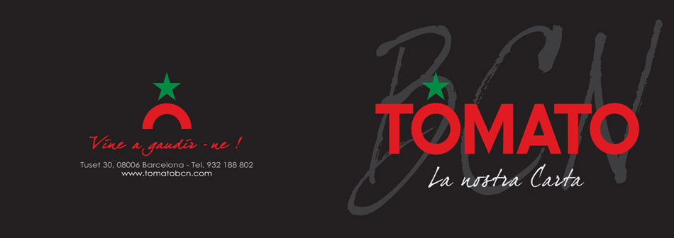 IDG GRUP WEB - Diseño Dipticos, Tripticos, Catálogos, Revistas, Carpetas, Dossiers - CARTA MENU RESTAURANTE - CLIENTE: TOMATO
