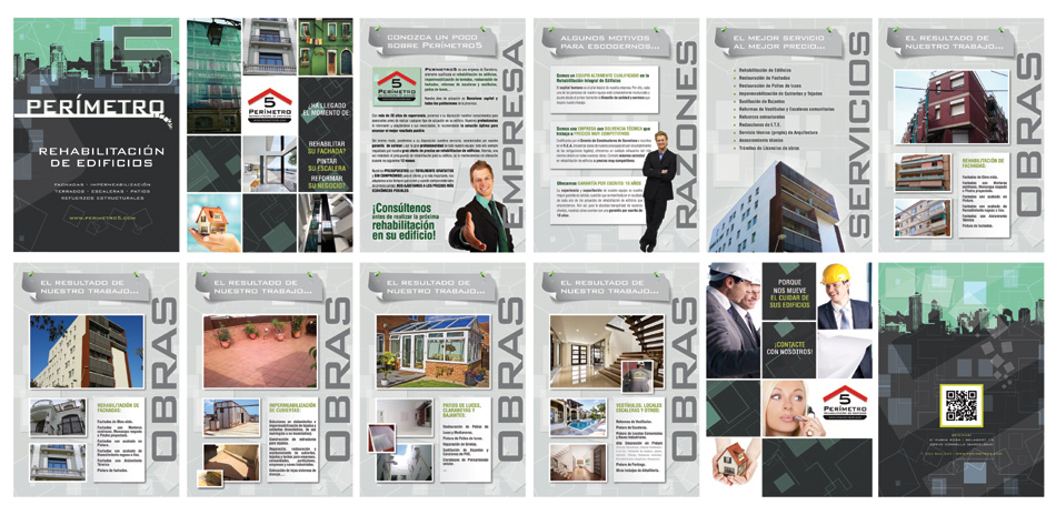 DISEÑO CATÁLOGO - DOSSIER CORPORATIVO - REVISTA. Cliente: PERIMETRO 5