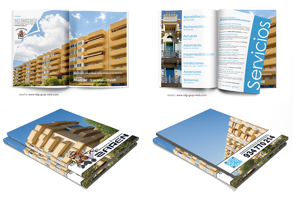 Diseño e Imprenta CATÁLOGO - DOSSIER - LIBRO - REVISTA. Cliente: FACHADAS ZAREN