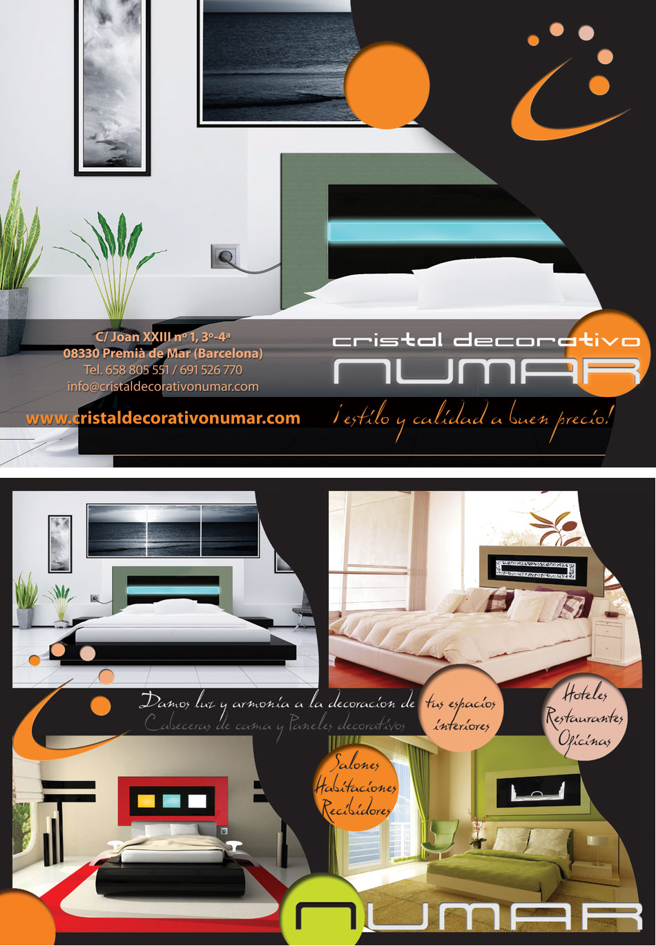 IDG GRUP WEB ::: Imagen Diseño & Gestión Web - Diseño Web - Diseño Imagen Corporativa: Logos, Dipticos, Triptcios, Flyers, Tarjetas, Documentos administrativos (hoja empresa, sobre, factura, albarán,...). Diseño e Imprenta en gran formato. ::: Diseño DIPTICO FACHADAS OSORIO