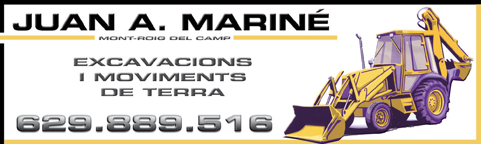 IDG GRUP WEB ::: Imagen Diseño & Gestión Web - Diseño Web - Diseño Imagen Corporativa: Logos, Dipticos, Triptcios, Flyers, Tarjetas, Documentos administrativos (hoja empresa, sobre, factura, albarán,...). Diseño e Imprenta en gran formato. ::: Diseño Cabecera eMail y adhesivos x Juan A. Mariné - Excavacions i Moviments de terra