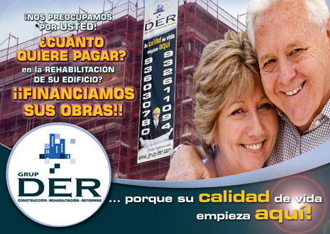 IDG GRUP WEB ::: Imagen Diseño & Gestión Web - Diseño Web - Diseño Imagen Corporativa: Logos, Dipticos, Triptcios, Flyers, Tarjetas, Documentos administrativos (hoja empresa, sobre, factura, albarán,...). Diseño e Imprenta en gran formato. ::: Diseño Flyer GRUP DER