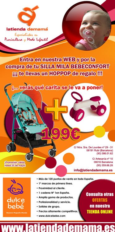 IDG GRUP WEB ::: Imagen Diseño & Gestión Web - Diseño Web - Diseño Imagen Corporativa: Logos, Dipticos, Triptcios, Flyers, Tarjetas, Documentos administrativos (hoja empresa, sobre, factura, albarán,...). Diseño e Imprenta en gran formato. ::: Diseño Flyer & Newsletter LA TIENDA DE MAMA