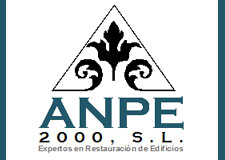 IDG GRUP WEB: Diseñamos tu imagen corporativa. Diseño de logos, logotipos, isotipos, imagotipos, papelería corporativa: tarjetas, hojas de carta, hojas de factura, albaranes, sobres, sellos de empresa,... Todo tipo de publicidad en diseño gráfico, diseño web, rotulación e imprenta en todos los formatos y soportes. Logo ANPE 2000 - Restauración y Rehabilitación Edificios