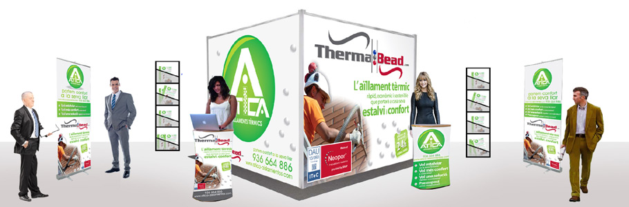 IDG GRUP WEB - IMAGEN CORPORATIVA Y PUBLICIDAD. ROTULACIÓN. Diseñamos LONAS, BANDEROLAS, PANCARTAS para las obras de empresas de construcción y rehabilitación de edificios. Frontlit, microperforadas con rejilla pvc, solvotex,... Cliente: ATICA - AISLAMIENTOS TÉRMICOS