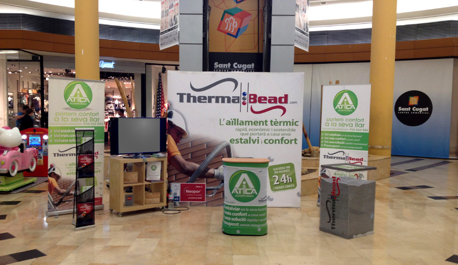 IDG GRUP WEB - IMAGEN CORPORATIVA Y PUBLICIDAD. ROTULACIÓN. Diseñamos LONAS, BANDEROLAS, PANCARTAS para las obras de empresas de construcción y rehabilitación de edificios. Frontlit, microperforadas con rejilla pvc, solvotex,... Cliente: ATICA - AISLAMIENTOS TÉRMICOS