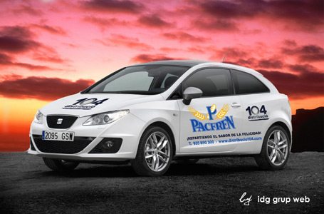 IDG GRUP WEB - ROTULACIÓN COMERCIAL - ROTULACIÓN DE VEHÍCULOS COMERCIALES: Rotulación de Coches, Rotulación de Furgonetas, Rotulación de Camiones, Rotulación de Motos, Rotulación de Barcos,... Rotulación con Vinilo de Corte, Rotulación con Vinilo de Impresión, Rotulación con Vinilo de Fundición, Rotulación Total Covering. ROTULACIÓN VEHÍCULO COMERCIAL (COCHE) - Cliente: DISTRIBUCIÓ 104.