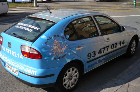 ROTULACIÓN COMERCIAL - ROTULACIÓN DE VEHÍCULOS COMERCIALES: Rotulación de Coches, Rotulación de Furgonetas, Rotulación de Camiones, Rotulación de Motos, Rotulación de Barcos,... Rotulación con Vinilo de Corte, Rotulación con Vinilo de Impresión, Rotulación con Vinilo de Fundición, Rotulación Total Covering. ROTULACIÓN VEHÍCULO COMERCIAL (COCHE) - Cliente: FACHADAS ZAREN.