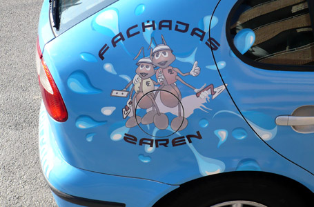 ROTULACIÓN COMERCIAL - ROTULACIÓN DE VEHÍCULOS COMERCIALES: Rotulación de Coches, Rotulación de Furgonetas, Rotulación de Camiones, Rotulación de Motos, Rotulación de Barcos,... Rotulación con Vinilo de Corte, Rotulación con Vinilo de Impresión, Rotulación con Vinilo de Fundición, Rotulación Total Covering. ROTULACIÓN VEHÍCULO COMERCIAL (COCHE) - Cliente: FACHADAS ZAREN.