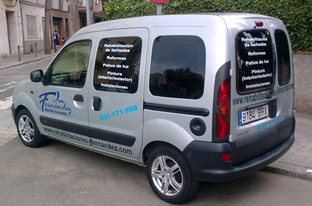 IDG GRUP WEB - ROTULACIÓN COMERCIAL - ROTULACIÓN DE VEHÍCULOS COMERCIALES: Rotulación de Coches, Rotulación de Furgonetas, Rotulación de Camiones, Rotulación de Motos, Rotulación de Barcos,... Rotulación con Vinilo de Corte, Rotulación con Vinilo de Impresión, Rotulación con Vinilo de Fundición, Rotulación Total Covering. ROTULACIÓN VEHÍCULO COMERCIAL (FURGONETA) - Cliente: REHABILITACIONES JORDI FERNANDEZ