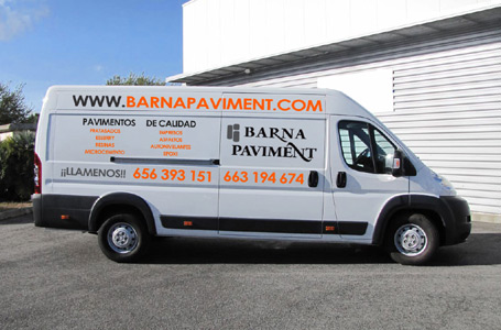 IDG GRUP WEB - ROTULACIÓN COMERCIAL - ROTULACIÓN DE VEHÍCULOS COMERCIALES: Rotulación de Coches, Rotulación de Furgonetas, Rotulación de Camiones, Rotulación de Motos, Rotulación de Barcos,... Rotulación con Vinilo de Corte, Rotulación con Vinilo de Impresión, Rotulación con Vinilo de Fundición, Rotulación Total Covering. ROTULACIÓN VEHÍCULO COMERCIAL (FURGONETA) - Cliente: BARNA PAVIMENT.