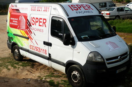 IDG GRUP WEB - ROTULACIÓN COMERCIAL - ROTULACIÓN DE VEHÍCULOS COMERCIALES: Rotulación de Coches, Rotulación de Furgonetas, Rotulación de Camiones, Rotulación de Motos, Rotulación de Barcos,... Rotulación con Vinilo de Corte, Rotulación con Vinilo de Impresión, Rotulación con Vinilo de Fundición, Rotulación Total Covering. ROTULACIÓN VEHÍCULO COMERCIAL (FURGONETA) - Cliente: ISPER FAÇANES