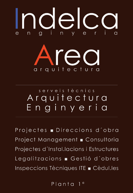 DISEÑO Y COLOCACIÓN DE ROTULOS COMERCIALES - LUMINOSOS. METACRILATOS. VINILOS DE IMPRESIÓN. VINIOS DE CORTE. VINILOS MONOMÉRICOS. VINILOS POLIMÉRICOS. Metacrilato para Cliente: AREA ARQUITECTURA. Cornellá. Barcelona