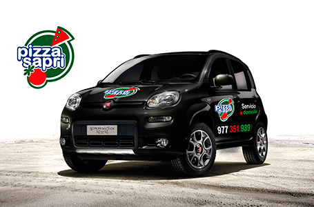 IDG GRUP WEB - ROTULACIÓN COMERCIAL - ROTULACIÓN DE VEHÍCULOS COMERCIALES: Rotulación de Coches, Rotulación de Furgonetas, Rotulación de Camiones, Rotulación de Motos, Rotulación de Barcos,... Rotulación con Vinilo de Corte, Rotulación con Vinilo de Impresión, Rotulación con Vinilo de Fundición, Rotulación Total Covering. ROTULACIÓN VEHÍCULO COMERCIAL COCHE - Cliente: SAPRI PIZZA