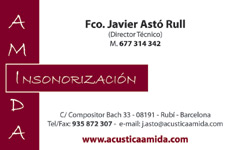 Tarjetas de visita IDG GRUP WEB (Barcelona. Cornellá. Rubi) ::: Diseño de imagen corporativa (tarjetas de visita) e Imprenta 4+4, 4+0 ó 4+1 en papel estucado brillo, mate, invercote,...Posibilidad de troquelados. ¡Aportamos originalidad, creatividad y diferenciación a sus tarjetas de visita). Máxima calidad a precios muy competitivos. Tarjetas de visita ACUSTICA AMIDA.