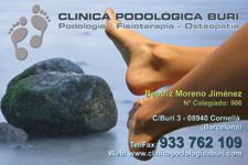 Tarjetas de visita IDG GRUP WEB (Barcelona. Cornellá. Rubi) ::: Diseño de imagen corporativa (tarjetas de visita) e Imprenta 4+4, 4+0 ó 4+1 en papel estucado brillo, mate, invercote,...Posibilidad de troquelados. ¡Aportamos originalidad, creatividad y diferenciación a sus tarjetas de visita). Máxima calidad a precios muy competitivos. Tarjetas de visita CLÍNICA PODOLÓGICA BURI (CORNELLÁ).