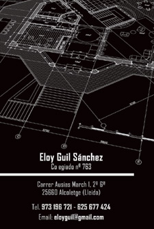 Tarjetas de visita IDG GRUP WEB ::: Diseño de imagen corporativa (tarjetas de visita) e Imprenta 4+4, 4+0 ó 4+1 en papel estucado brillo, mate, invercote,...Posibilidad de troquelados. ¡Aportamos originalidad, creatividad y diferenciación a sus tarjetas de visita). Máxima calidad a precios muy competitivos. Tarjetas de visita - ELOY GUIL - ARQUITECTO APAREJADOR