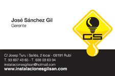 Tarjetas de visita IDG GRUP WEB ::: Diseño de imagen corporativa (tarjetas de visita) e Imprenta 4+4, 4+0 ó 4+1 en papel estucado brillo, mate, invercote,...Posibilidad de troquelados. ¡Aportamos originalidad, creatividad y diferenciación a sus tarjetas de visita). Máxima calidad a precios muy competitivos. Tarjetas de visita - GILSAN INSTALACIONES. Rubi. Barcelona