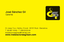Tarjetas de visita IDG GRUP WEB ::: Diseño de imagen corporativa (tarjetas de visita) e Imprenta 4+4, 4+0 ó 4+1 en papel estucado brillo, mate, invercote,...Posibilidad de troquelados. ¡Aportamos originalidad, creatividad y diferenciación a sus tarjetas de visita). Máxima calidad a precios muy competitivos. Tarjetas de visita - GILSAN INSTALACIONES. Rubi. Barcelona