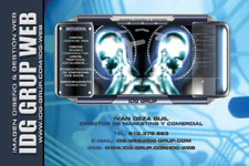 Tarjetas de visita IDG GRUP WEB ::: Diseño de imagen corporativa (tarjetas de visita) e Imprenta 4+4, 4+0 ó 4+1 en papel estucado brillo, mate, invercote,...Posibilidad de troquelados. ¡Aportamos originalidad, creatividad y diferenciación a sus tarjetas de visita). Máxima calidad a precios muy competitivos.