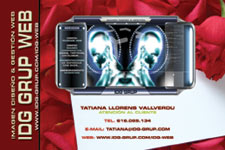 Tarjetas de visita IDG GRUP WEB ::: Diseño de imagen corporativa (tarjetas de visita) e Imprenta 4+4, 4+0 ó 4+1 en papel estucado brillo, mate, invercote,...Posibilidad de troquelados. ¡Aportamos originalidad, creatividad y diferenciación a sus tarjetas de visita). Máxima calidad a precios muy competitivos.