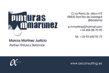 Tarjetas de visita IDG GRUP WEB (Barcelona. Cornellá. Rubi) ::: Diseño de imagen corporativa (tarjetas de visita) e Imprenta 4+4, 4+0 ó 4+1 en papel estucado brillo, mate, invercote,...Posibilidad de troquelados. ¡Aportamos originalidad, creatividad y diferenciación a sus tarjetas de visita). Máxima calidad a precios muy competitivos. Tarjetas de visita PINTURAS M.MARTINEZ (Sant Boi).