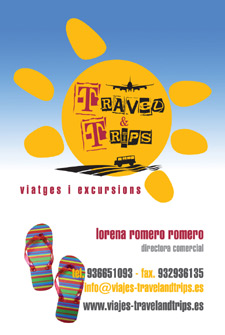 Tarjetas de visita IDG GRUP WEB (Barcelona. Cornellá. Rubi) ::: Diseño de imagen corporativa (tarjetas de visita) e Imprenta 4+4, 4+0 ó 4+1 en papel estucado brillo, mate, invercote,...Posibilidad de troquelados. ¡Aportamos originalidad, creatividad y diferenciación a sus tarjetas de visita). Máxima calidad a precios muy competitivos. Tarjetas de visita Agencia de Viajes TRAVEL AND TRIPS. Castelldefels. BARCELONA