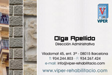 Tarjetas de visita IDG GRUP WEB (Barcelona. Cornellá. Rubi) ::: Diseño de imagen corporativa (tarjetas de visita) e Imprenta 4+4, 4+0 ó 4+1 en papel estucado brillo, mate, invercote,...Posibilidad de troquelados. ¡Aportamos originalidad, creatividad y diferenciación a sus tarjetas de visita). Máxima calidad a precios muy competitivos. Tarjetas de visita VIPER REHABILITACIÓ (BARCELONA).