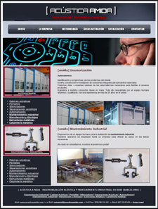 Diseño Web IDG GRUP WEB para ACUSTICA A MIDA - INSONORIZACIÓN Y MANTENIMIENTO INDUSTRIAL EN RUBI (BARCELONA). Cabinas acústicas. Silenciadores. Pantallas acústicas. Mantenimiento.