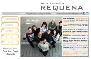 Diseño Web IDG GRUP WEB para AUTOESCUELA REQUENA (Sant Joan Despí y Cornellá. Barcelona).