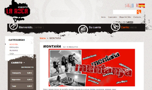 Diseño Web IDG GRUP WEB para Tienda de Material técnico de montaña: ESPORTS LA ROCA (Mont-roig. Tarragona)