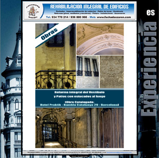 Diseño Web IDG GRUP WEB para FACHADAS ZAREN. Rehabilitación integral de Edificios. Reformas de interiores. Sant Feliu. (Barcelona).