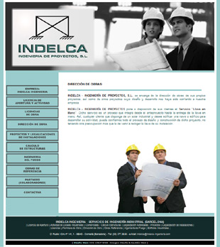Diseño Web IDG GRUP WEB para INDELCA - INGENIERIA DE PROYECTOS (Cornellá)