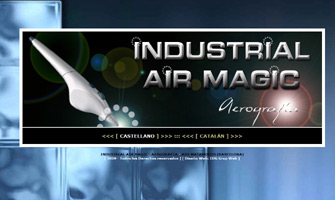Diseño Web IDG GRUP WEB para INDUSTRIAL AIR MAGIC - ADE MATAMOROS. AEROGRAFIA: Cuadros, Paneles en Locales, Camiones, Coches, Tablas windsurf, snow, Cascos,...