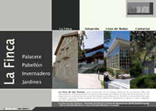 Diseño Web IDG GRUP WEB para LA FINCA DE SAN ANTONIO. Hoyo de Manzanares. Madrid. Celebraciones de Bodas. Reuniones de Empresa. Cenas o comidas de empresa. Eventos sociales, familiares o empresariales.