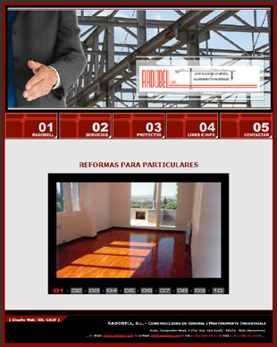 Diseño Web IDG GRUP WEB para RADOBELL - CONSTRUCCIONS I MANTENIMENT INDUSTRIAL (Rubi. Barcelona).