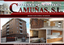 Diseño Web IDG GRUP WEB para CONSTRUCCIONES CAMUÑAS : CONSTRUCCIÓN Y REHABILITACIÓN DE EDIFICIOS - IDG GRUP WEB ::: Diseño Web - Diseño Paginas Web - Diseño Web Profesional - Diseño Imagen Corporativa (Logos, Tarjetas, Dipticos, Tripticos, Catalogos,...). Imprenta. Rubi. Cornella. Castelldefels. L'Hospitalet. BARCELONA. TARRAGONA. GIRONA. LLEIDA.