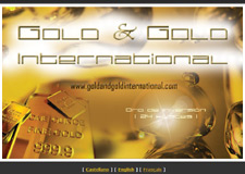 Diseño Web IDG GRUP WEB para GOLD&GOLD INTERNATIONAL - Compra. Venta. Importación. Exportación. Oro 24 kilates.