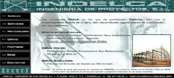 Diseño Web IDG GRUP WEB para INDELCA - INGENIERIA DE PROYECTOS (Cornellá)